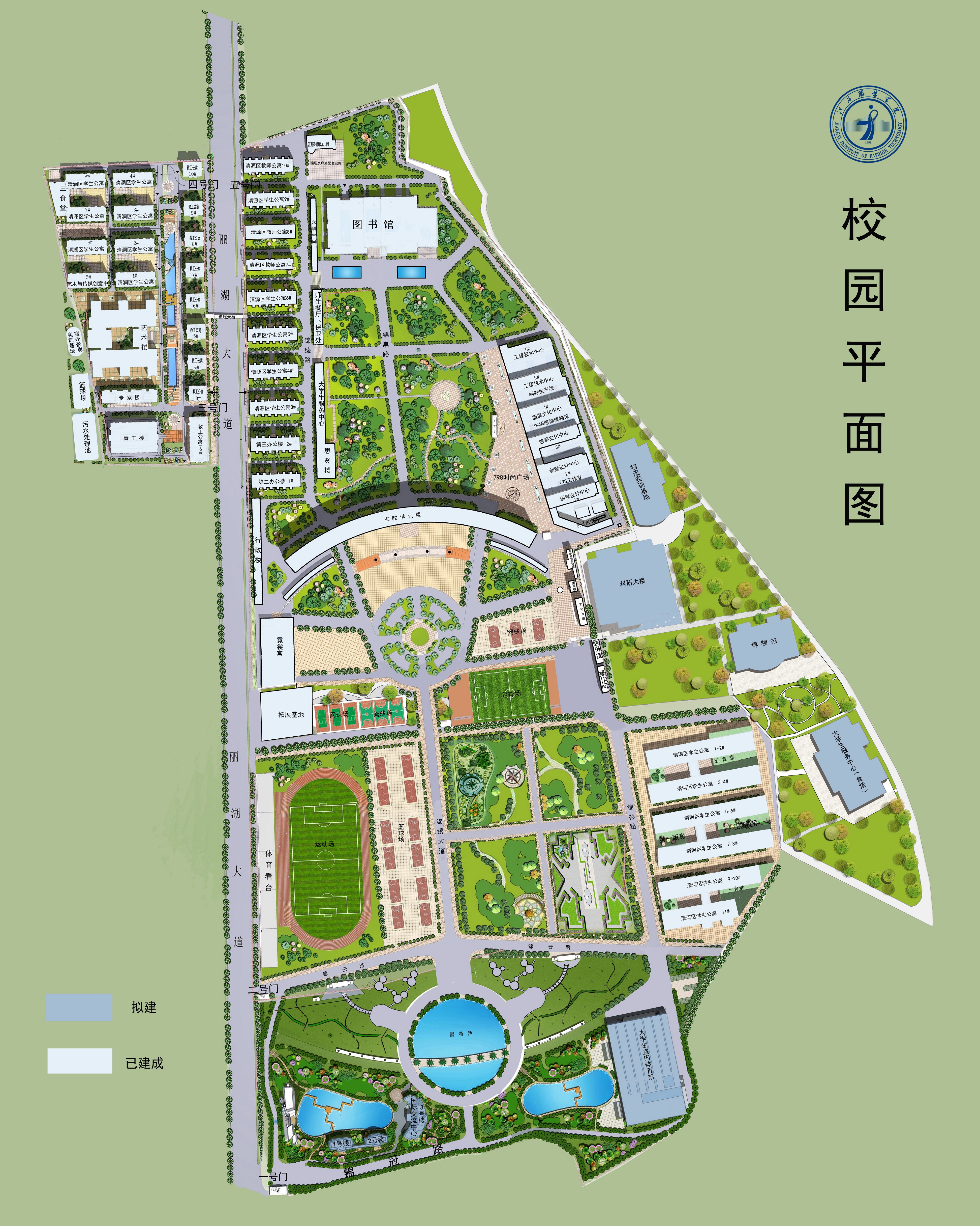 校园地图-江西服装学院招生信息网